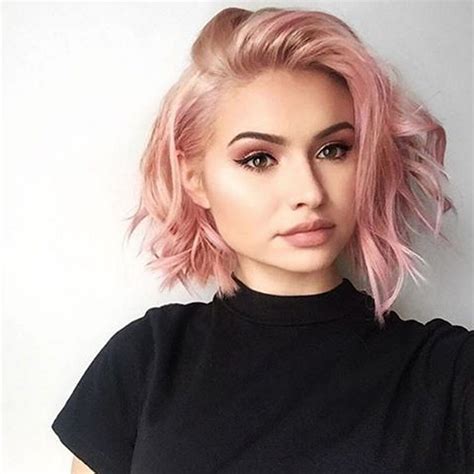 Colorful Pink Hairstyles 21 • Dressfitme Short Blonde Hair Pastel