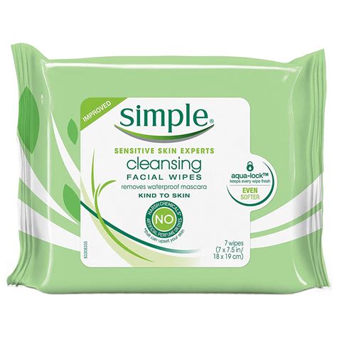 Simple Kind To Skin Facial Cleansing Wipes Cleanser And Makeup Remover
