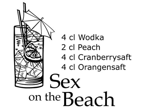 Wandtattoo Sex On The Beach Cocktailrezepte Wandtattoode