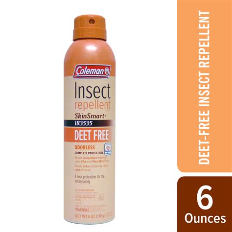 Coleman Deet Free Skin Smart Insect Repellent 6 Oz