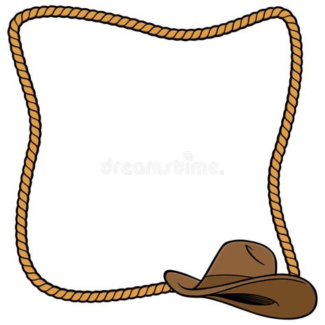 Cowboy Hat Border Clip Art