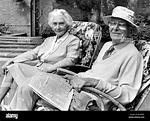 Sir William Lyons and Lady Lyons pictured in their garden at Wappenbury ...