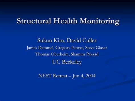 Ppt Structural Health Monitoring Powerpoint Presentation Free Download Id
