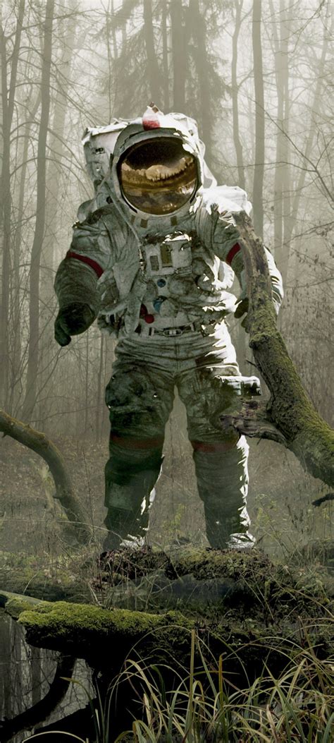 Sci Fi Astronaut Phone Wallpaper Mobile Abyss