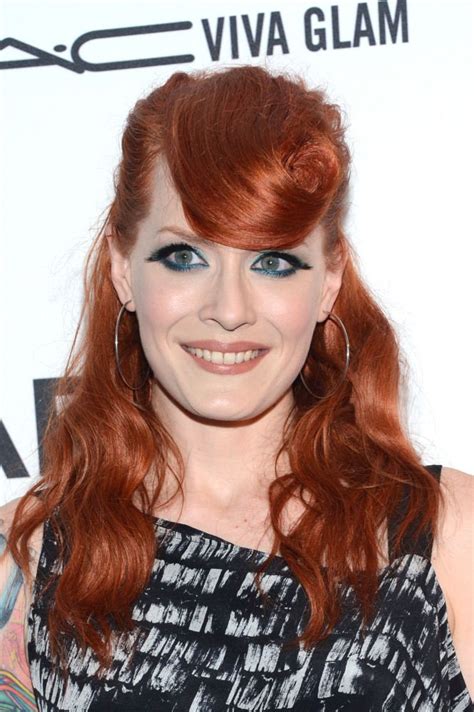 Anna Matronic Scissor Sisters Shades Of Red Hair Viva Glam Christina Hendricks False Lashes