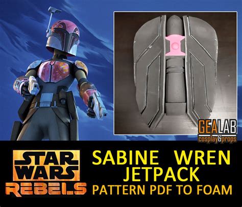 Rebels Sabine Wren Mandalorian Wearable Armor And Jetpack For Eva Foam
