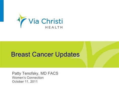 Breast Cancer Dr Patty Tenofsky