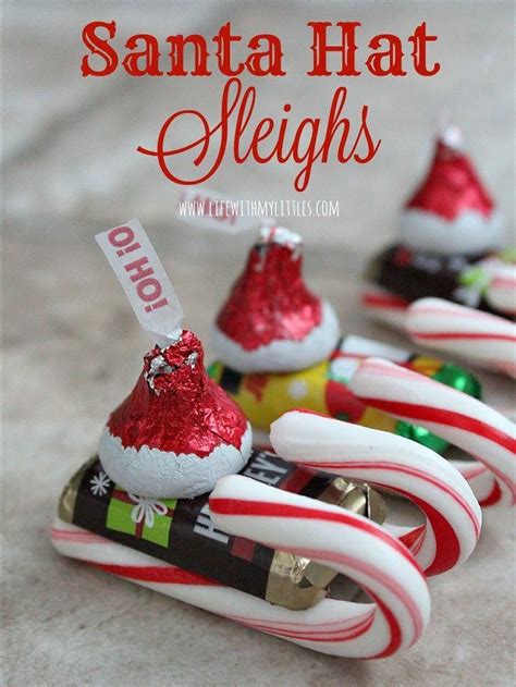 Candy Santa Hat Sleighs 12 Wondrous Diy Candy Cane Sleigh Ideas That