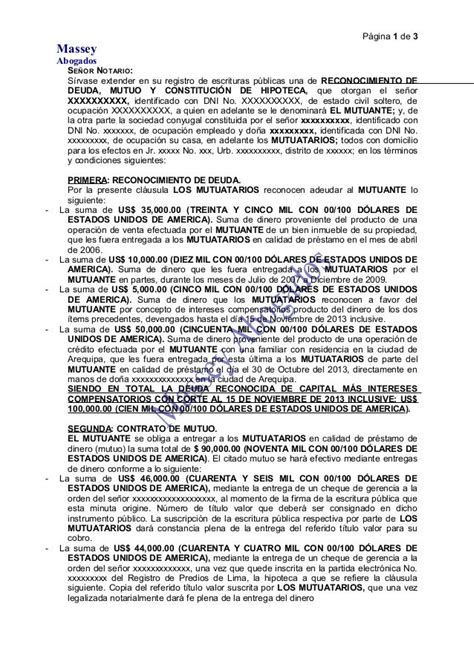 Minuta Notarial Prestamo Personal Prestamos Personales Urgentes Mexicali