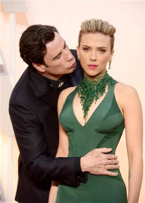 Scarlett Johansson Defends John Travolta Oscar Kiss Was Sweet Not Creepy