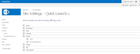 Sharepoint 2013 How To Customize Addeditdelete Qucik Launch Links