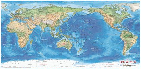 World Map Pacific Centered Lgq Printable World Map Pa