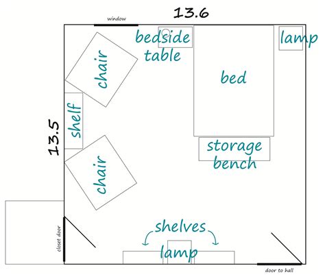 Bedroom Layout With Dimensions Best Design Idea