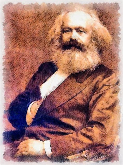 Karl Marx Painting By Esoterica Art Agency Fine Art America