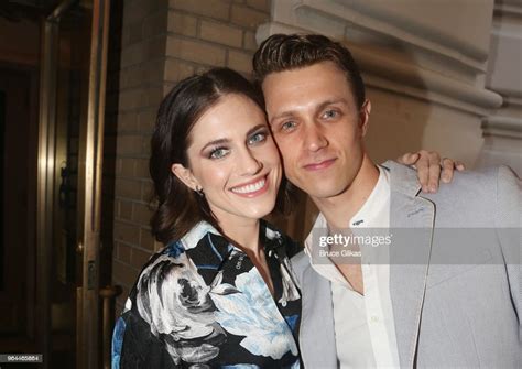 Allison Williams And Henry Gottfried Pose At The Opening Night 50th