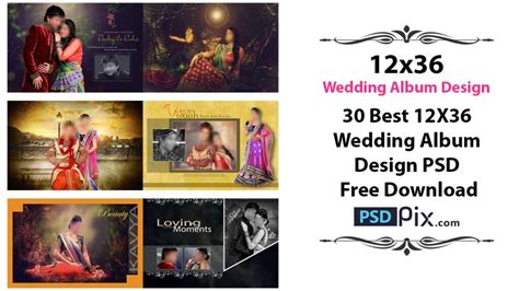 Wedding Album Design Psd Free Download 12x36 Album Psd
