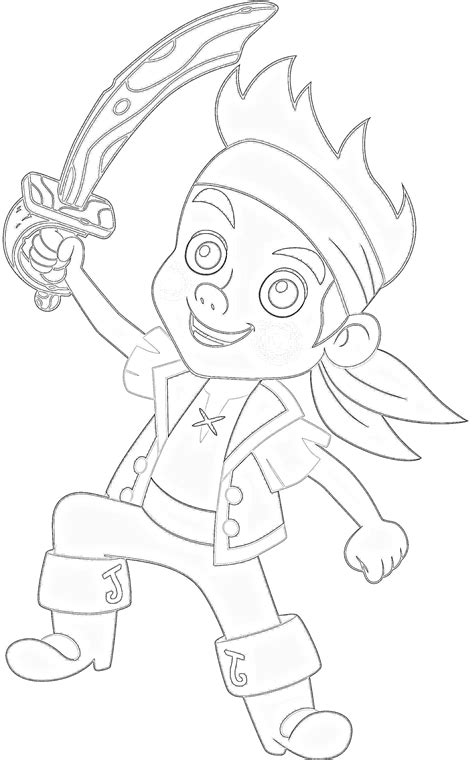 Jake And The Neverland Pirates Colouring Pages Pirate Coloring Pages