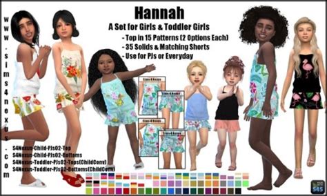 Ilovesaramoonkids Sims4nexus Hannah A Set Sims 4 Nexus