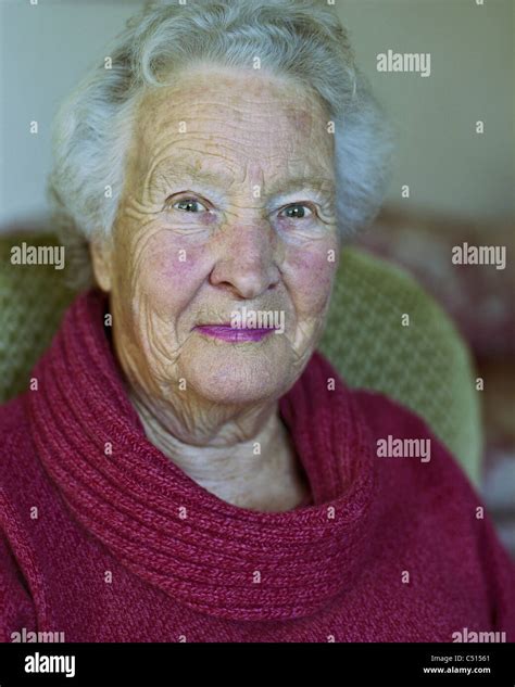 Senior Woman Portrait Stock Photo Alamy