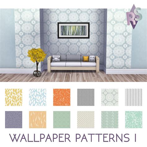 Wallpaper Neutral Patterns Part I Floors And More Sims 4 Cc