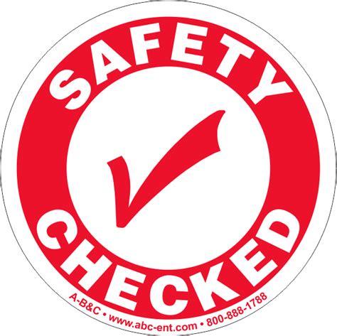 Safety Checked Stickers