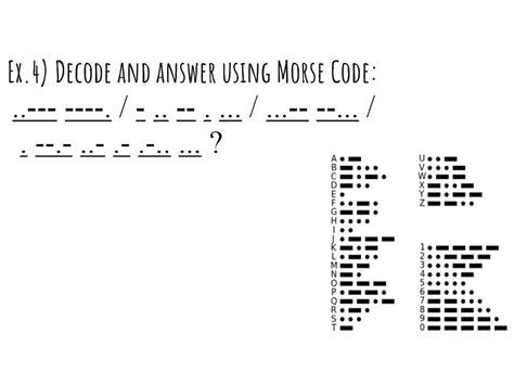 Morse Code Decoder Numbers