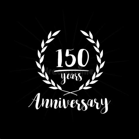 150th Anniversary Design Template 150 Years Logo 150 Years Vector And