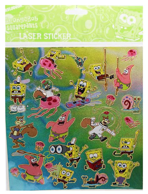 Spongebob Squarepants Laser Cut Assorted Sticker Collection 24