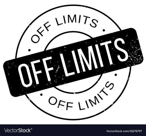 Off Limits Rubber Stamp Royalty Free Vector Image