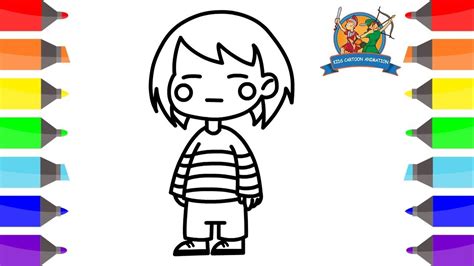 How To Draw Frisk From Undertale Step By Step Drawing Guide By Dawn