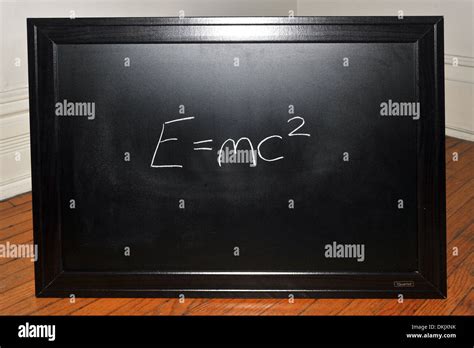 Albert Einstein Blackboard Hi Res Stock Photography And Images Alamy