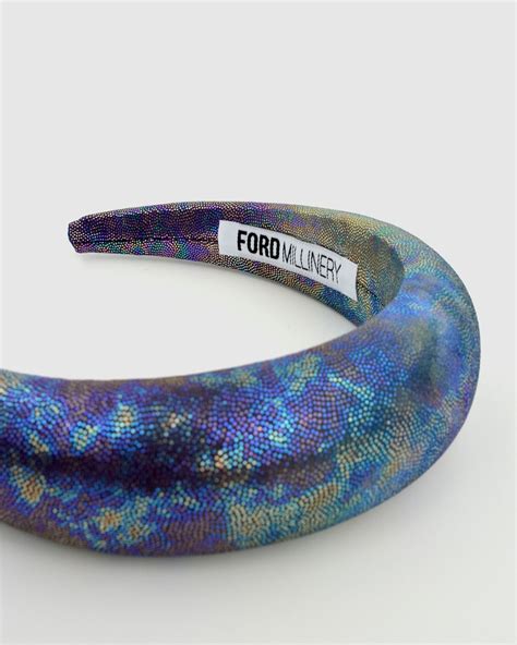 Monica Foil Oil Padded Headband By Australian Label Ford Millinery