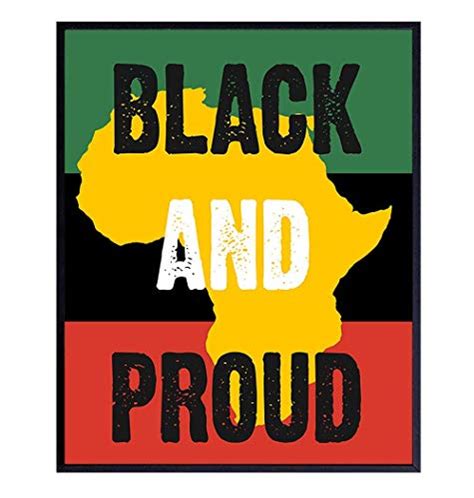 African American Flag Black Pride Poster 8x10 Wall Art Home Decor