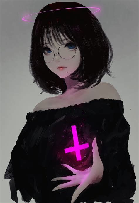 Anime Girl Wearing Glasses Maxipx