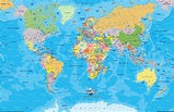Mappa Mondiale Mappa Politica Altamente Dettagliata Del Mondo Con L ...