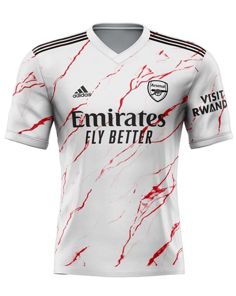 Camiseta Arsenal 2020 2021 Visitante Arsenal Sports Jersey Mens