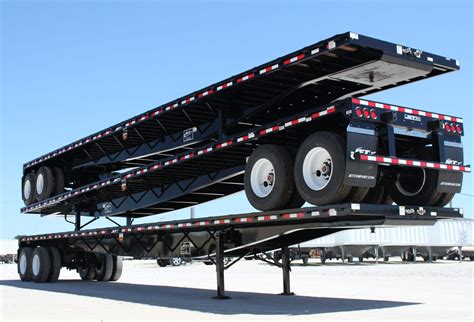 steel flatbed trailers three stacked jet co trailers