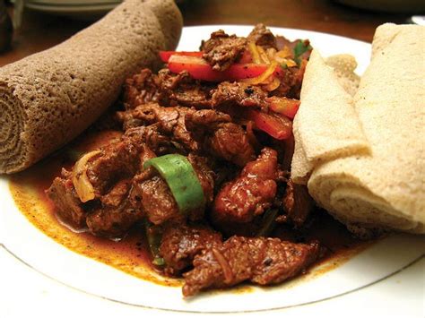 Special Tibs Marinated Beef With Injera Ethiopian Food Ethopian