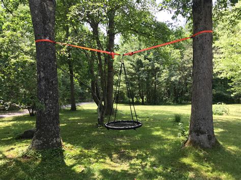 Mommy Bytes How To Install A Swing Between Trees