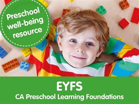 Six Week Well Being Resource For Preschoolers Eyfs And Ca Preschool