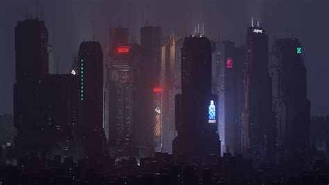 Dark Artwork Cityscape Futuristic Hd Wallpaper