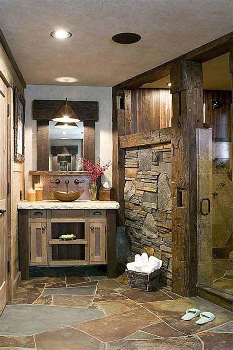 Country bathroom ideas, from getting the modern country look, to traditional cottage bathroom decor, tiling and vanities. 30 Inspiring Rustic Bathroom Ideas for Cozy Home - Amazing ...