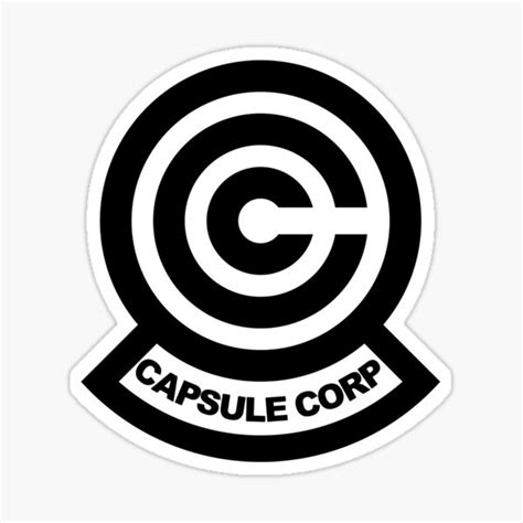 Capsule Corp Logo Sticker By Kudere Shen Woo Redbubble