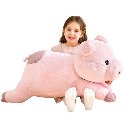 Ikasa Giant Pig Stuffed Animal Plush Toys Soft Toy Piggy Large Cute