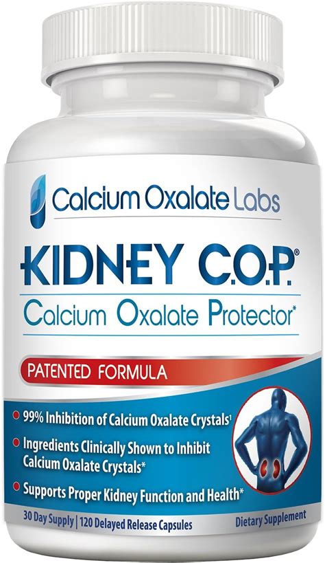 Kidney Cop Calcium Oxalate Protector 120 Capsules Patented