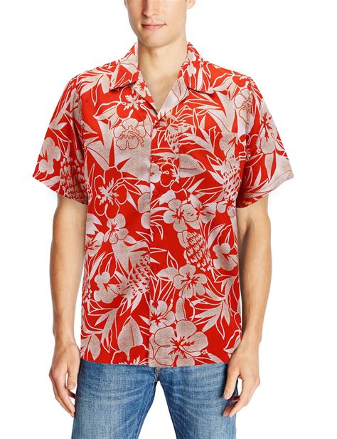 Mens Casual Tropical Hawaiian Luau Aloha Revere Beach Button Up Dress Shirt H 1801orange Xl