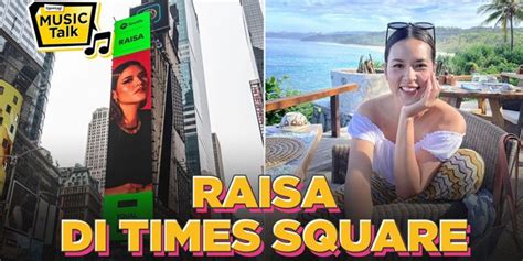Raisa Appears In Times Square Making Indonesian Women Proud