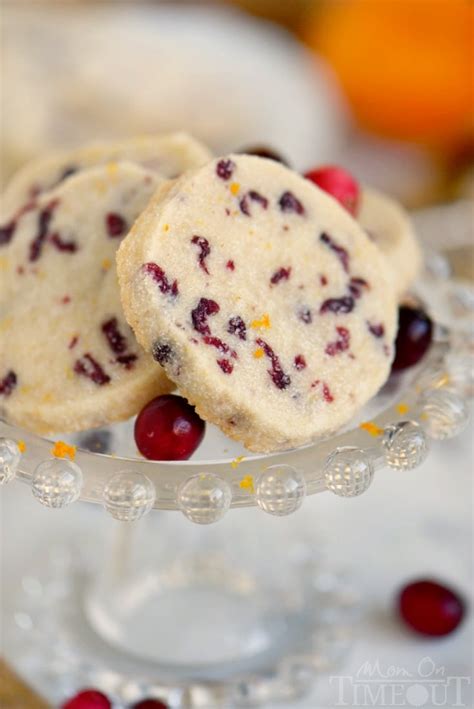 Cranberry Orange Shortbread Cookies Mom On Timeout