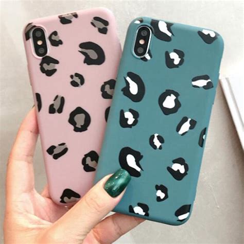 Fashion Leopard Print Phone Case For Iphone X Xs Max Xr Case For Iphone