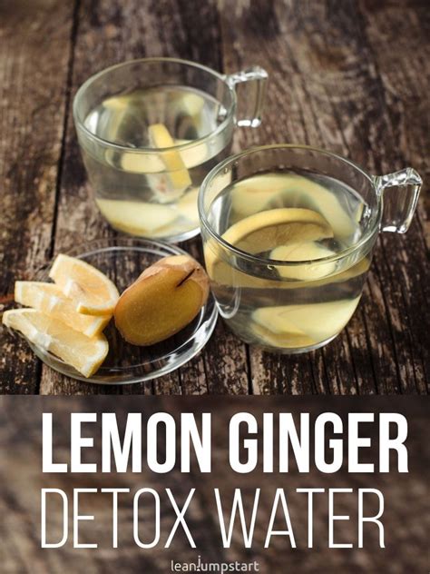 Lemon Ginger Infused Water Detox Water Recipes Lemon Ginger Detox Water Lemon And Ginger Detox